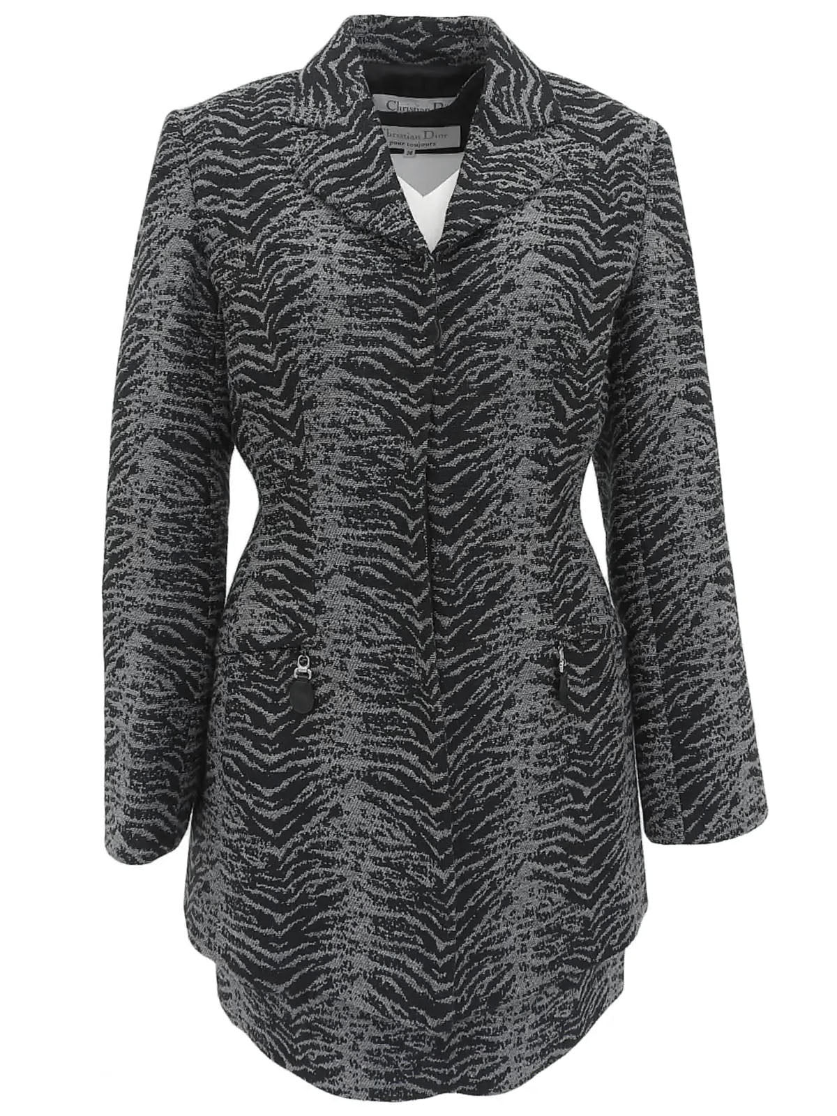 ゼブラパターンアンサンブル ブラック/グレー