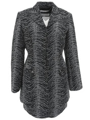 ゼブラパターンアンサンブル ブラック/グレー