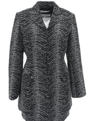 ゼブラパターンアンサンブル ブラック/グレー