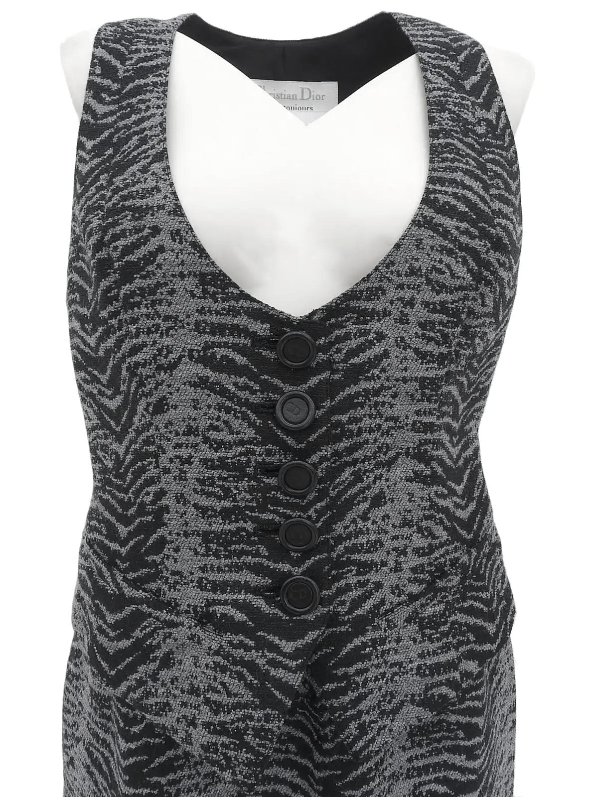 ゼブラパターンアンサンブル ブラック/グレー