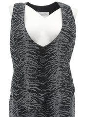 ゼブラパターンアンサンブル ブラック/グレー