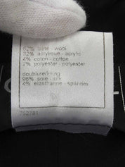 2006年頃製　ツイードCCマークボタンジップアップジャケット　ホワイト/ブラック/マルチ