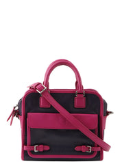Anagram Cruz 2-way bag in dark purple and fuchsia pink