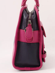 Anagram Cruz 2-way bag in dark purple and fuchsia pink