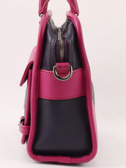 Anagram Cruz 2-way bag in dark purple and fuchsia pink