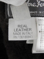 Brown Mouton Logo Button Long Coat