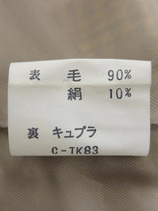 Check pattern jacket in beige/multi