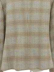 Check pattern jacket in beige/multi