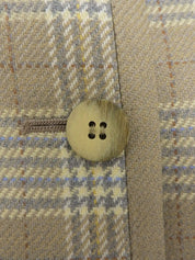Check pattern jacket in beige/multi