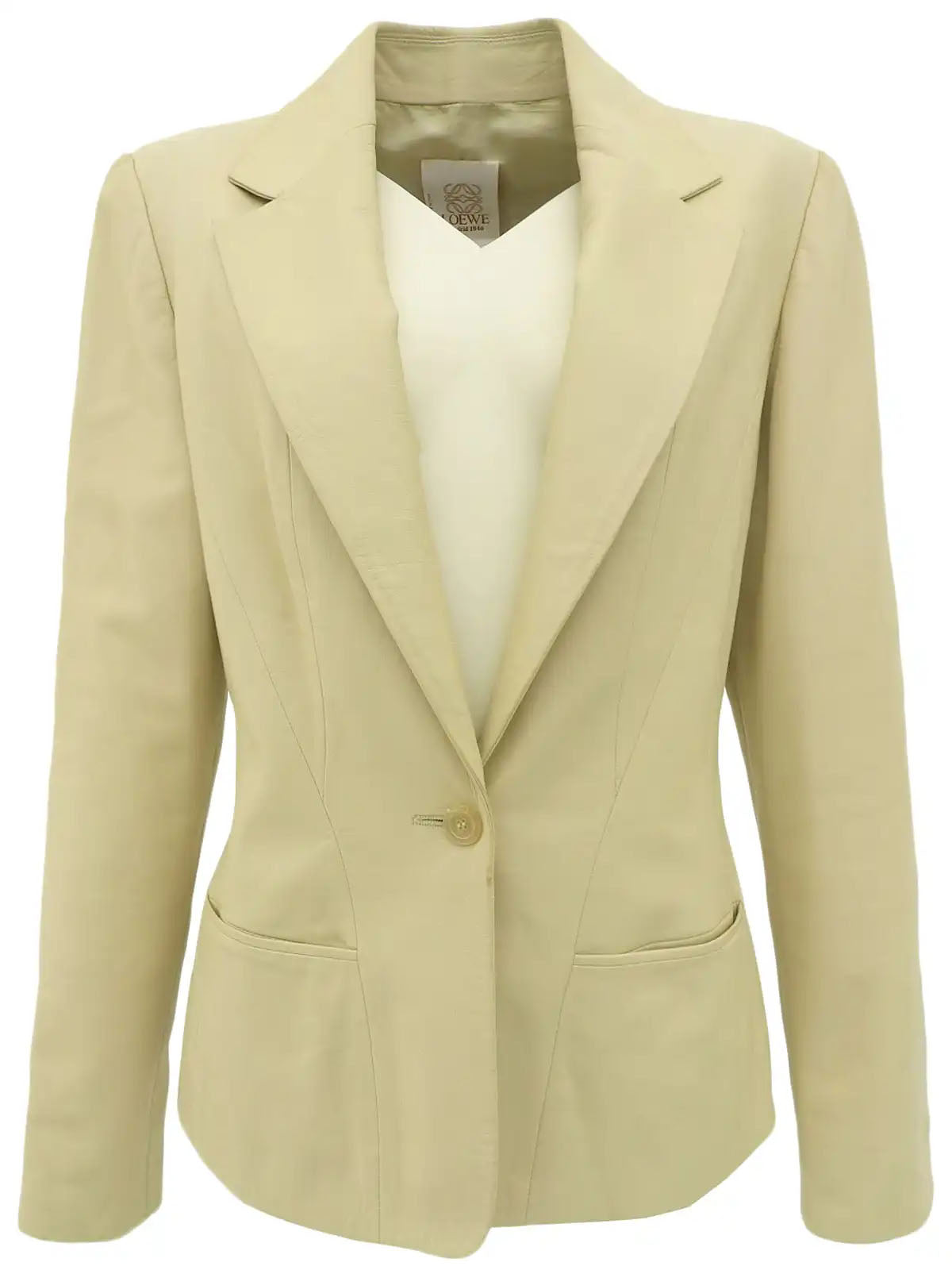 Ivory leather jacket