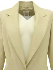 Ivory leather jacket