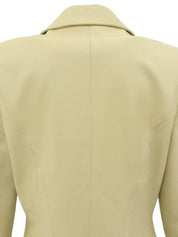Ivory leather jacket