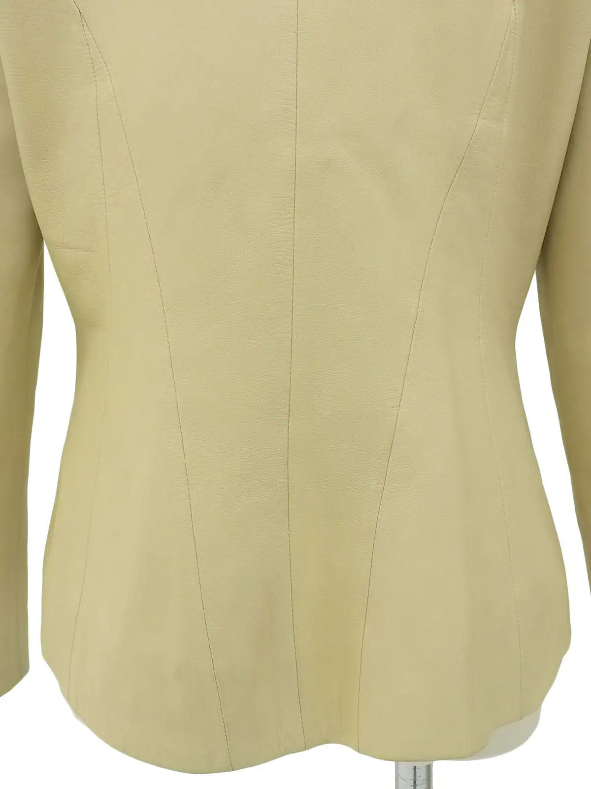 Ivory leather jacket