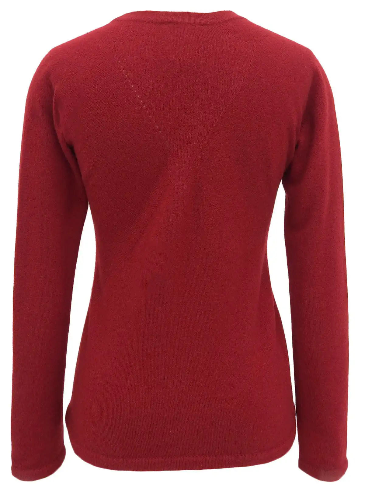 2002 Cashmere CC Mark Long Sleeve Knit Top in Red