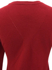 2002 Cashmere CC Mark Long Sleeve Knit Top in Red