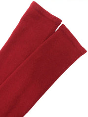 2002 Cashmere CC Mark Long Sleeve Knit Top in Red