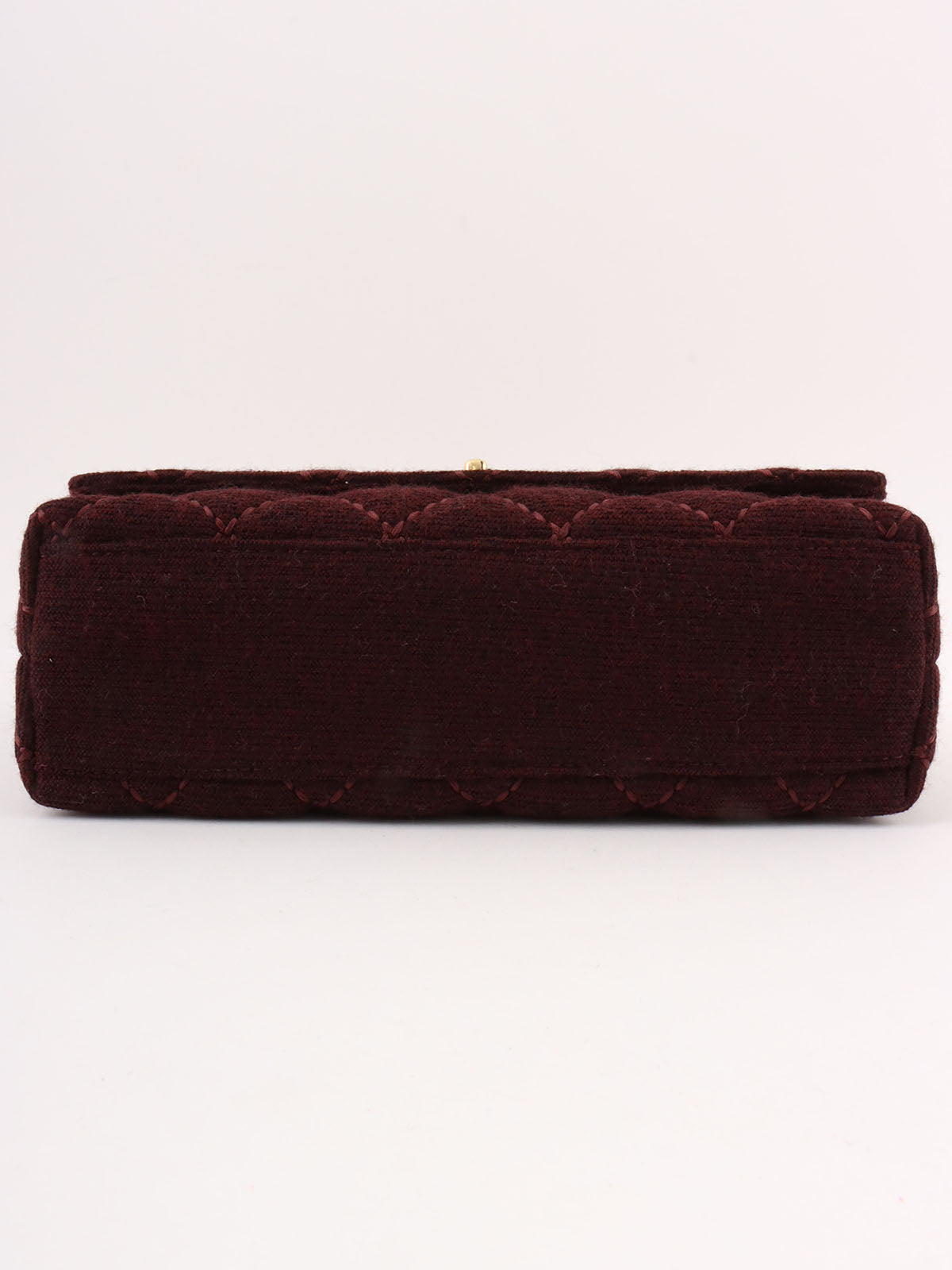 2001 Wool Wild Stitch CC Turnlock Chain Shoulder Bag, Bordeaux