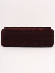 2001 Wool Wild Stitch CC Turnlock Chain Shoulder Bag, Bordeaux