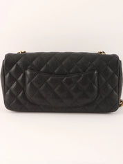 2008 East West Caviar Skin Chain Bag in Black