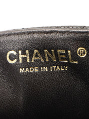 2008 East West Caviar Skin Chain Bag in Black