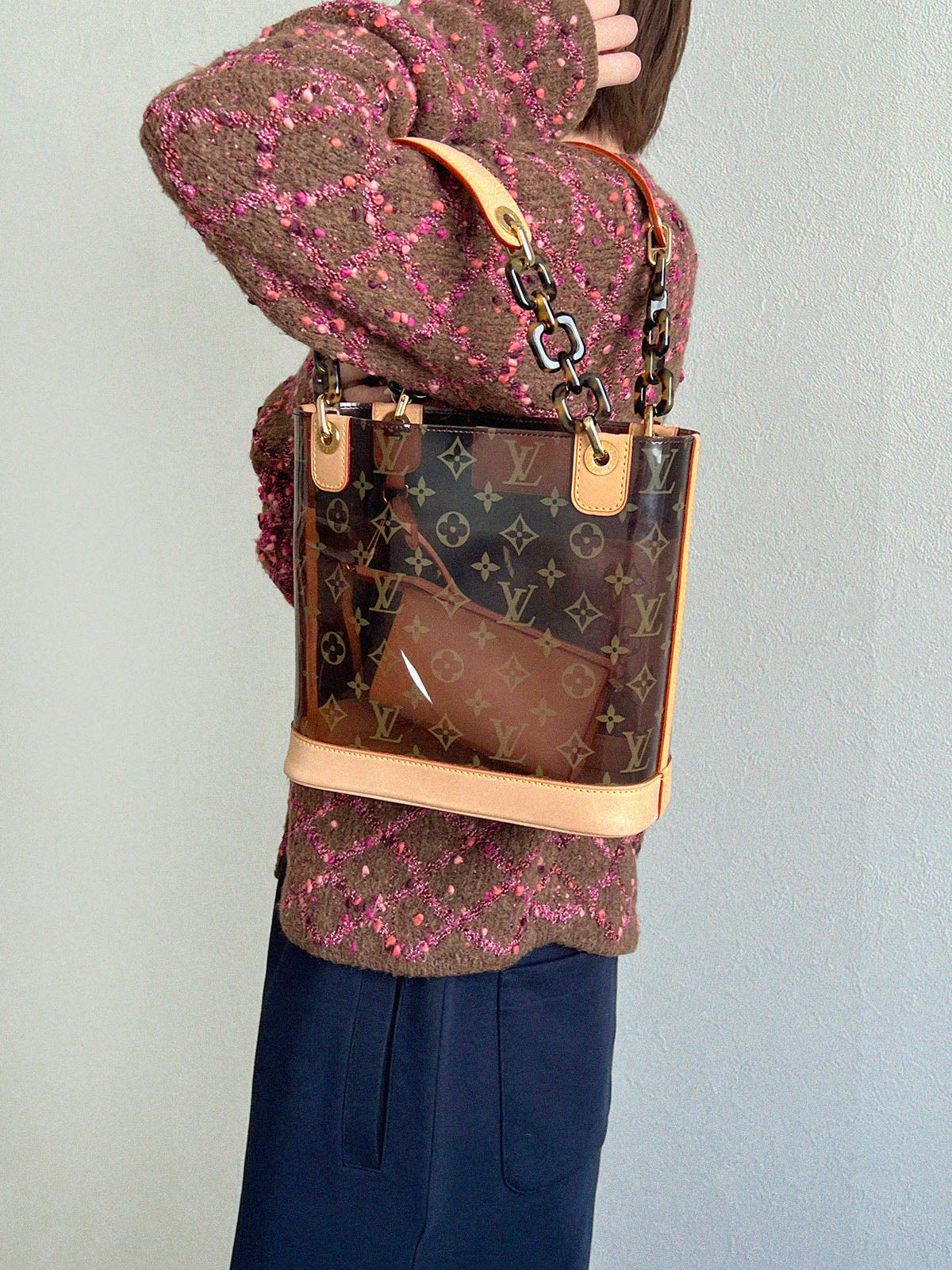 2003 Monogram Cover Ambre PM 棕色