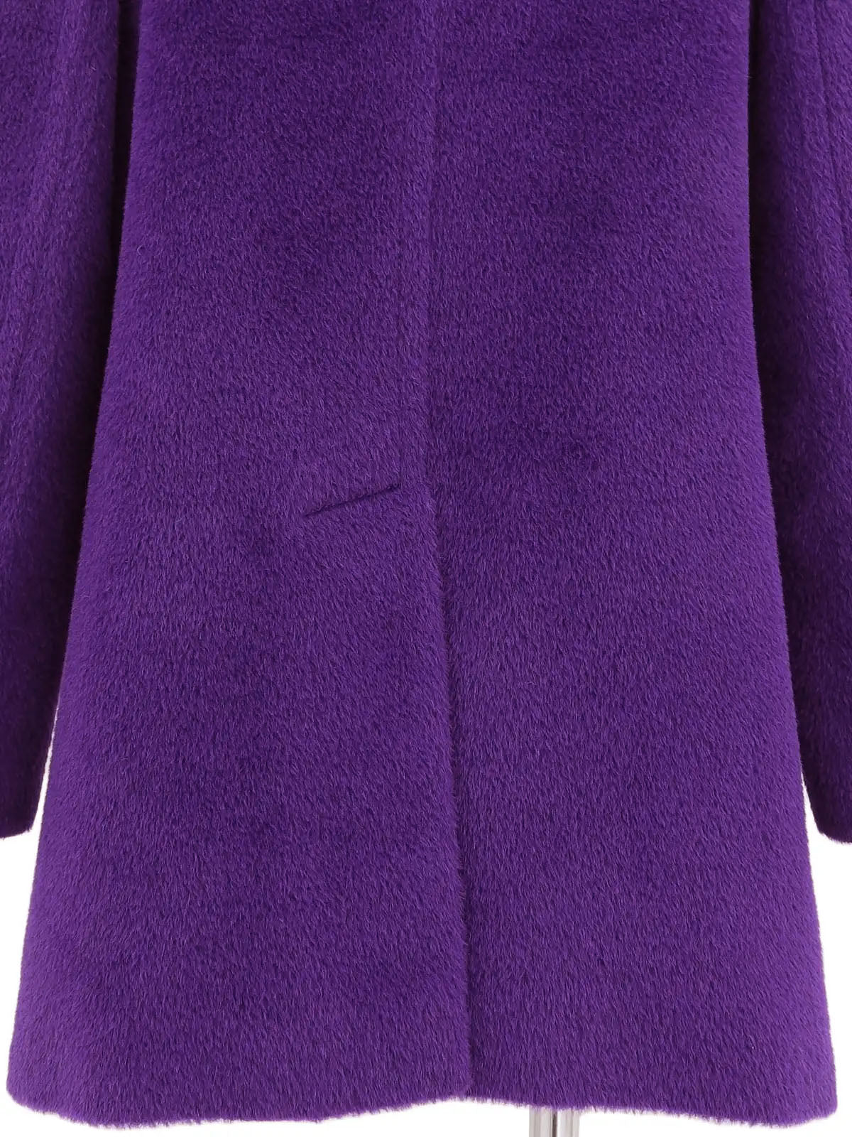 紫色骆驼羊毛大衣
