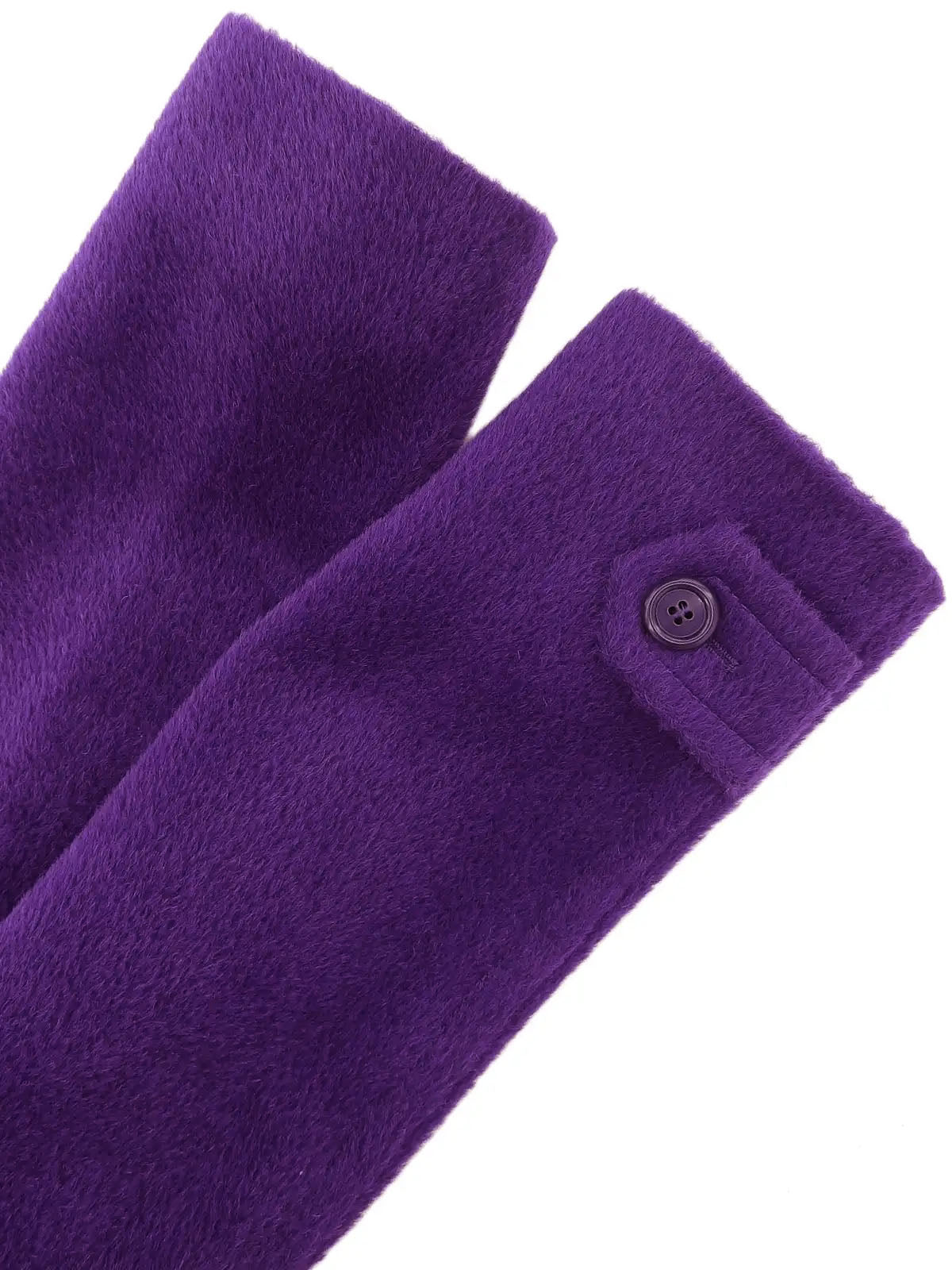 紫色骆驼羊毛大衣