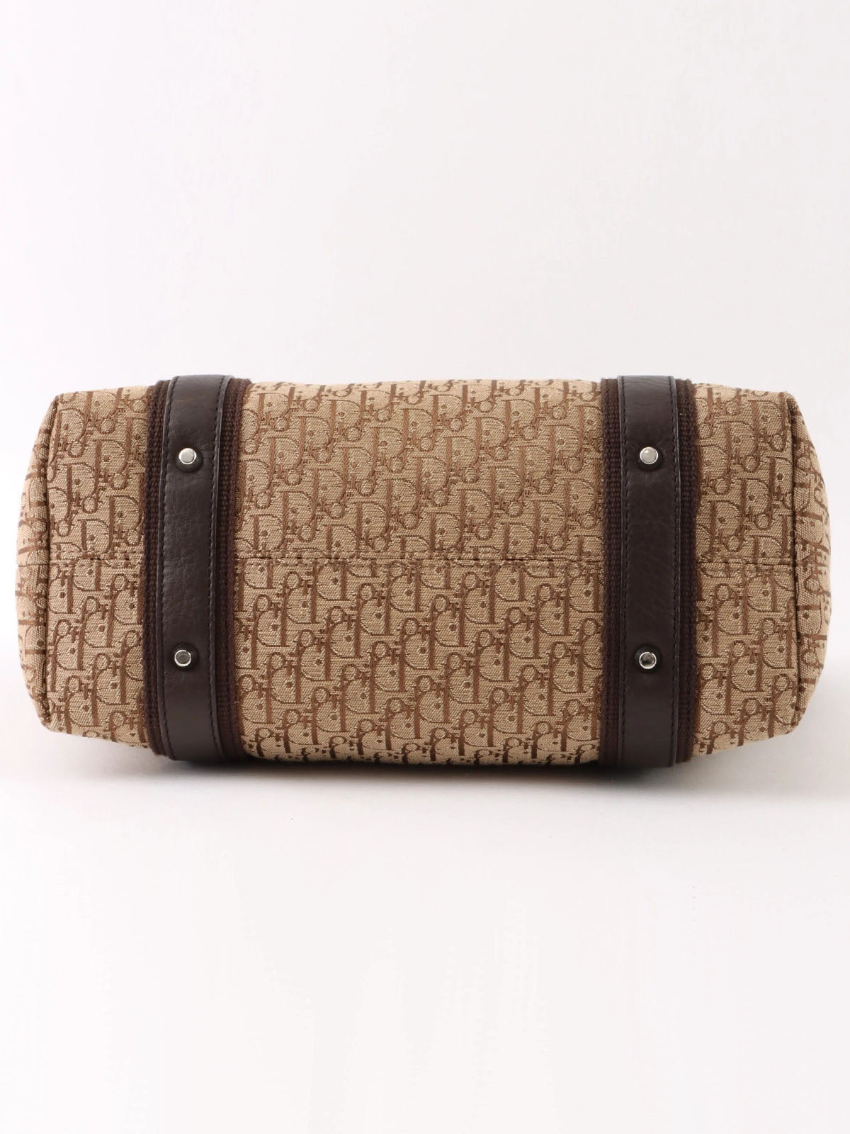 Trotter Pattern Logo Plate Tote Bag Beige/Brown