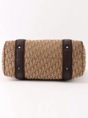 Trotter Pattern Logo Plate Tote Bag Beige/Brown