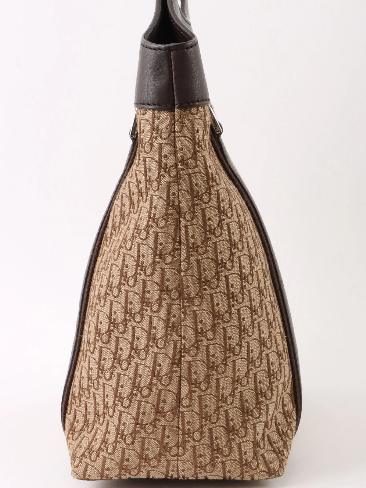 Trotter Pattern Logo Plate Tote Bag Beige/Brown