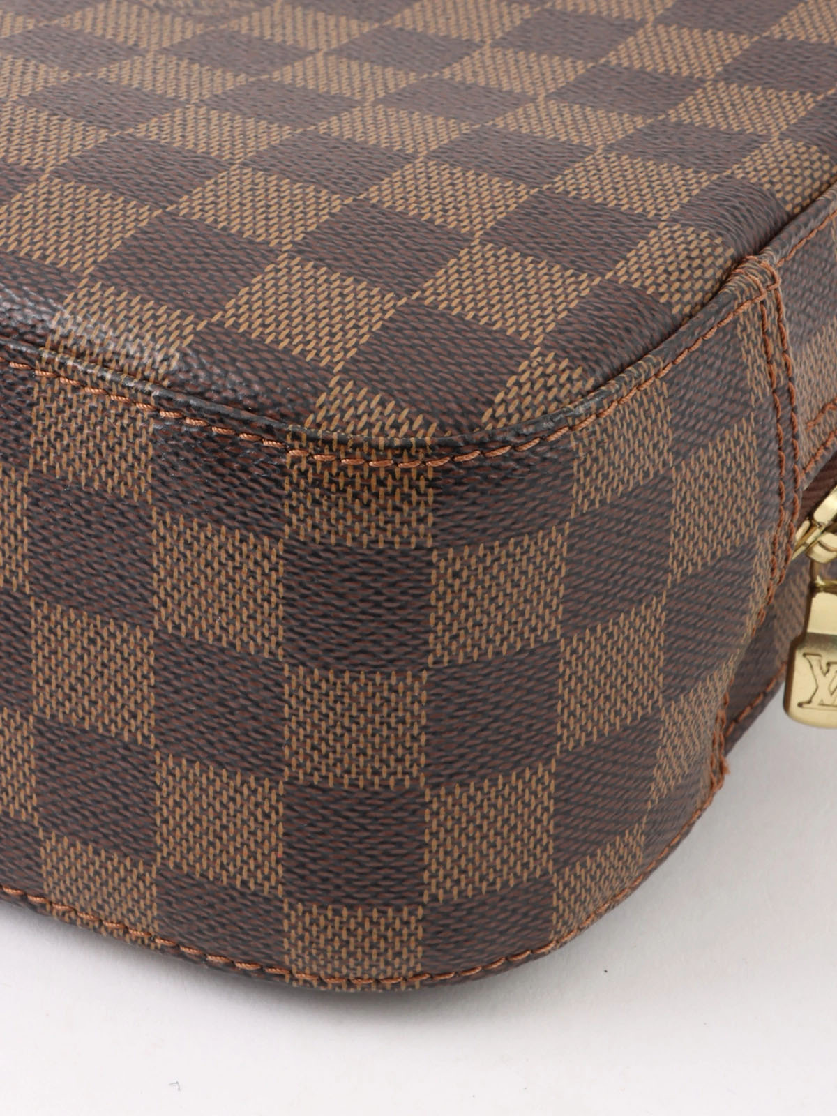 2004 Damier Spontini 2-way canvas bag, brown