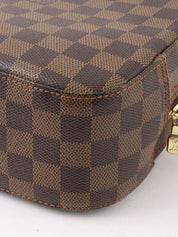 2004 Damier Spontini 2-way canvas bag, brown
