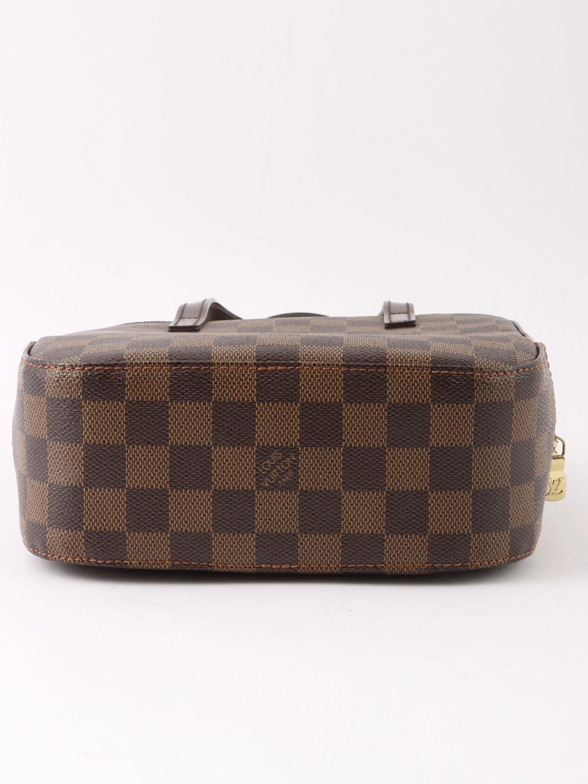 2004 Damier Spontini 2-way canvas bag, brown
