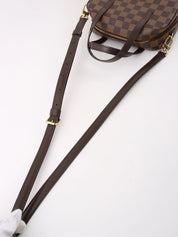 2004 Damier Spontini 2-way canvas bag, brown