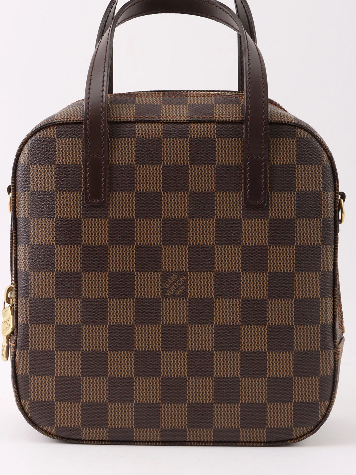 2004 Damier Spontini 2-way canvas bag, brown