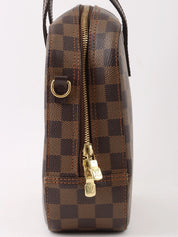 2004 Damier Spontini 2-way canvas bag, brown