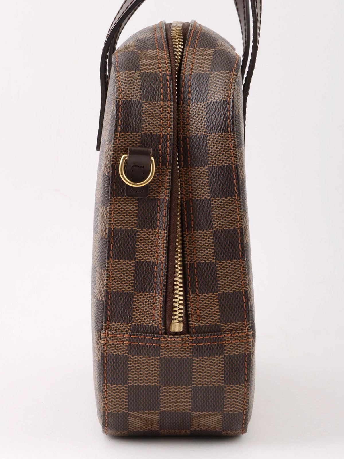 2004 Damier Spontini 2-way canvas bag, brown