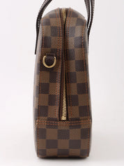 2004 Damier Spontini 2-way canvas bag, brown