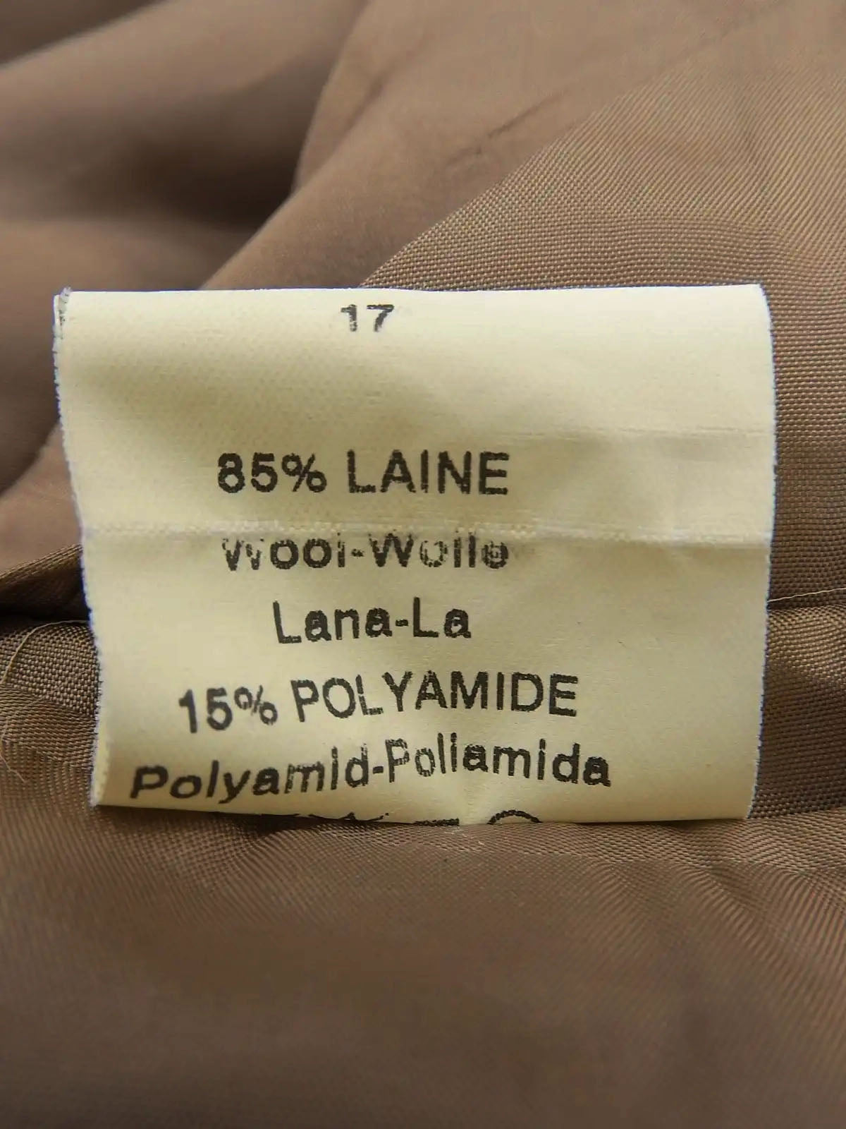 米色/多色格纹图案夹克