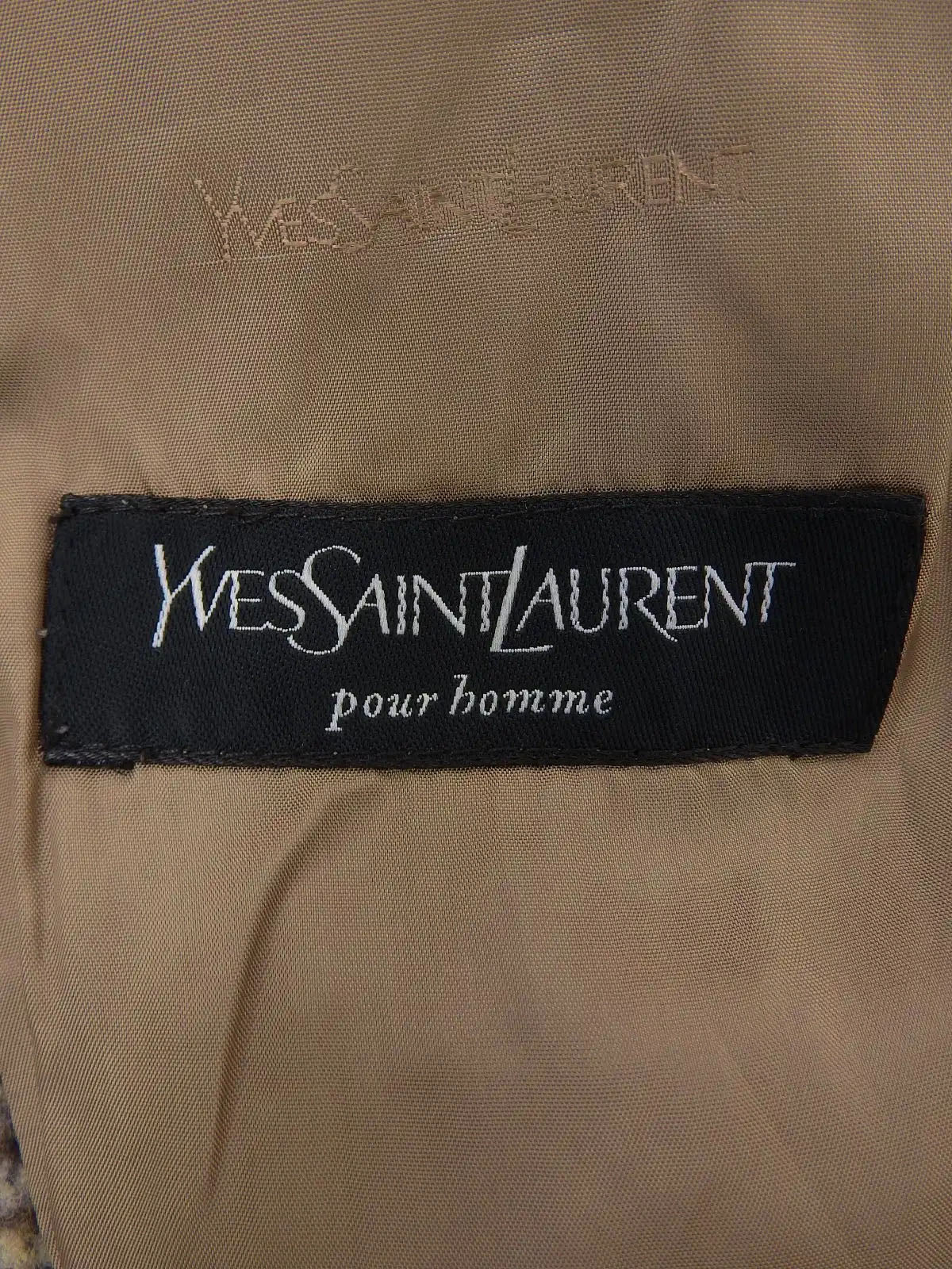 米色/多色格纹图案夹克