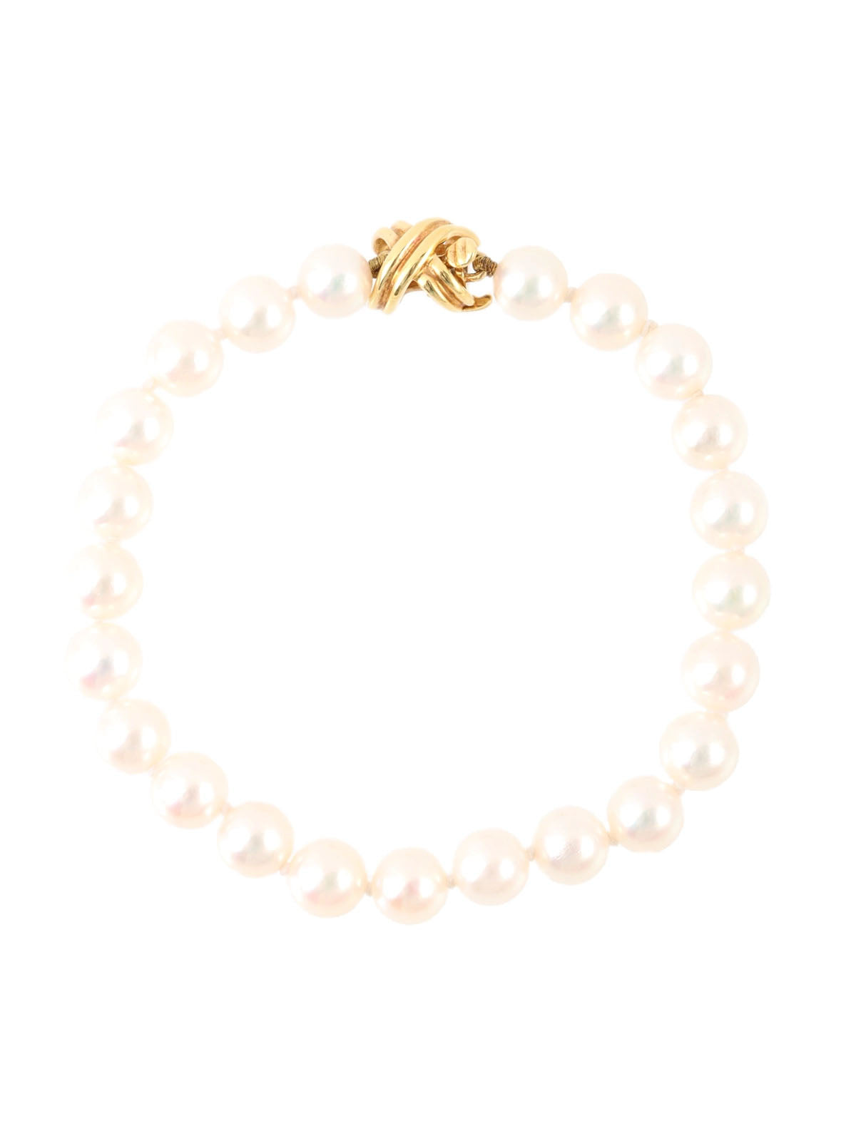 18K Pearl Signature Bracelet in Gold/White