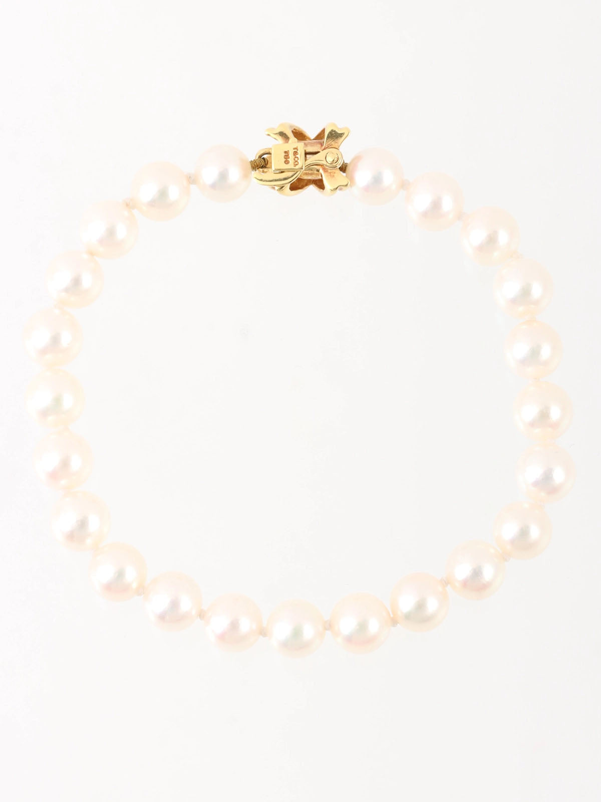 18K Pearl Signature Bracelet in Gold/White