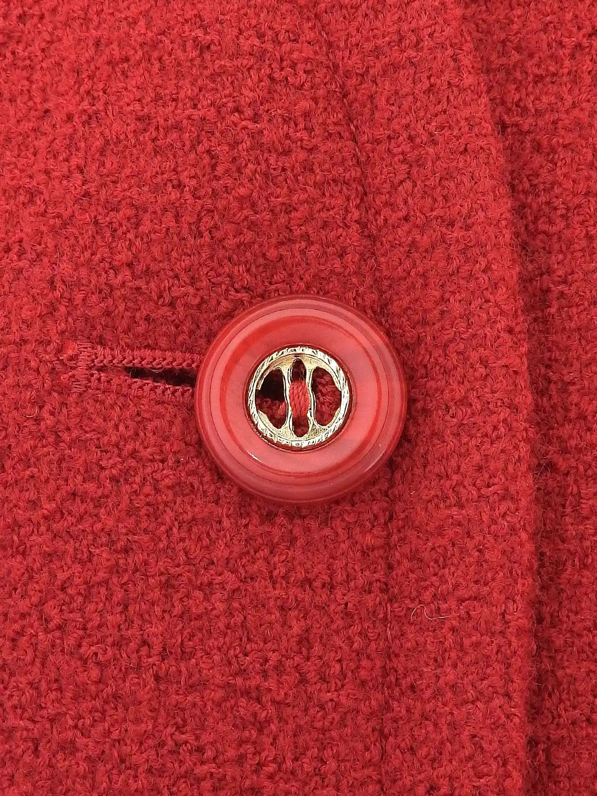 ウールセットアップ レッド