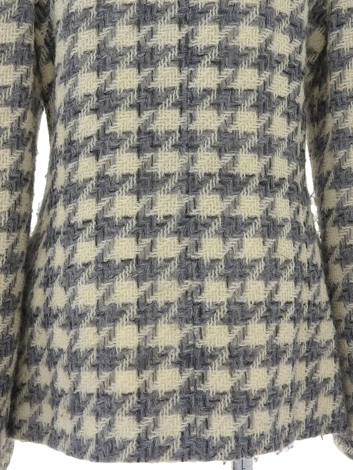 1998 Houndstooth Pattern CC Mark Button Jacket Gray/Ivory