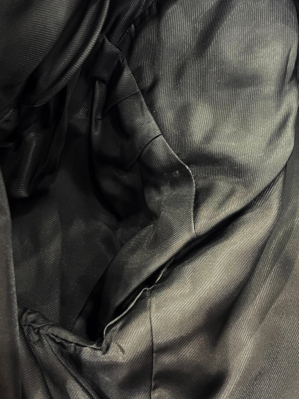 Leaf Pattern Collarless Jacket Purple/Black