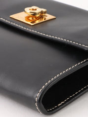 Gancini Plate Waist Bag in Black