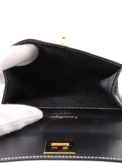 Gancini Plate Waist Bag in Black