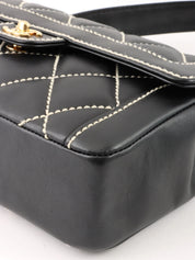2004 Wild Stitch CC Turnlock Handbag in Black
