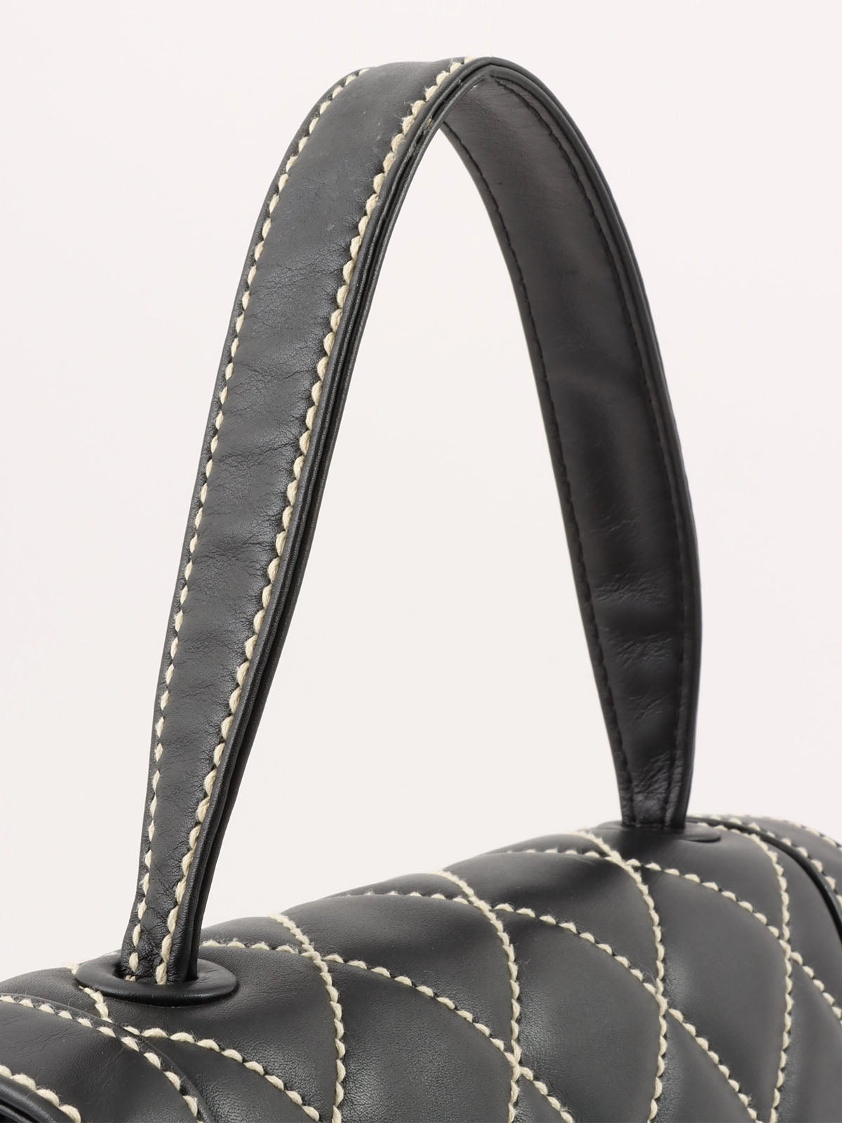 2004 Wild Stitch CC Turnlock Handbag in Black