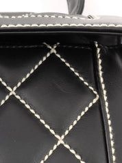 2004 Wild Stitch CC Turnlock Handbag in Black